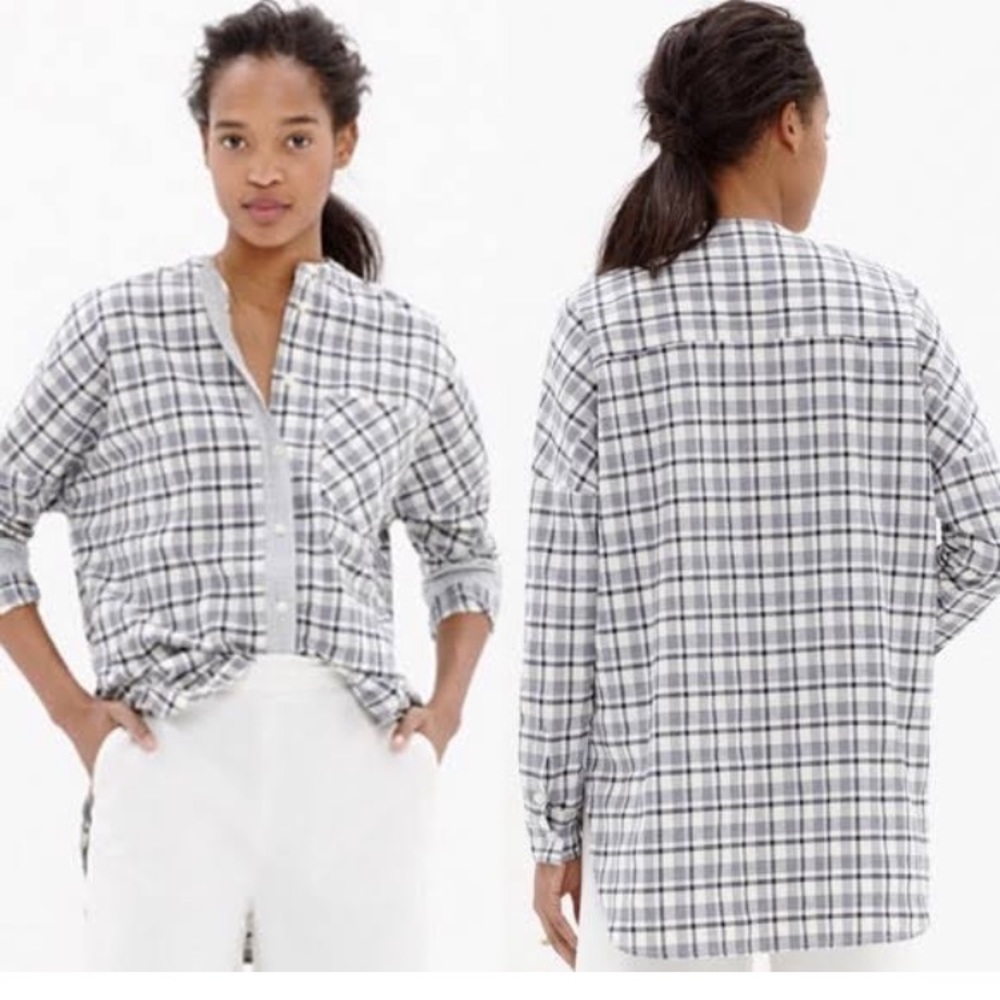 Madewell plaid tunic